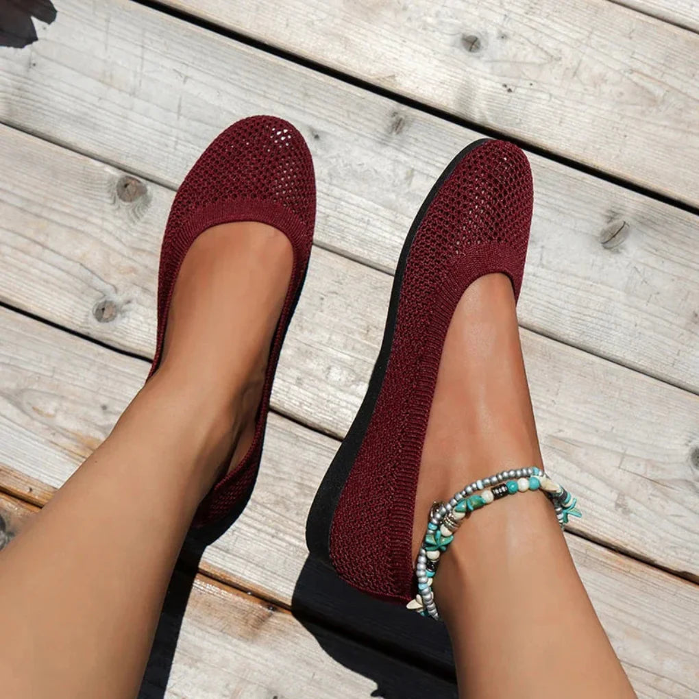 Mote slip-on flats for sommerens komfort