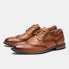 Læder Wingtip Brogue Oxford-sko med snøring