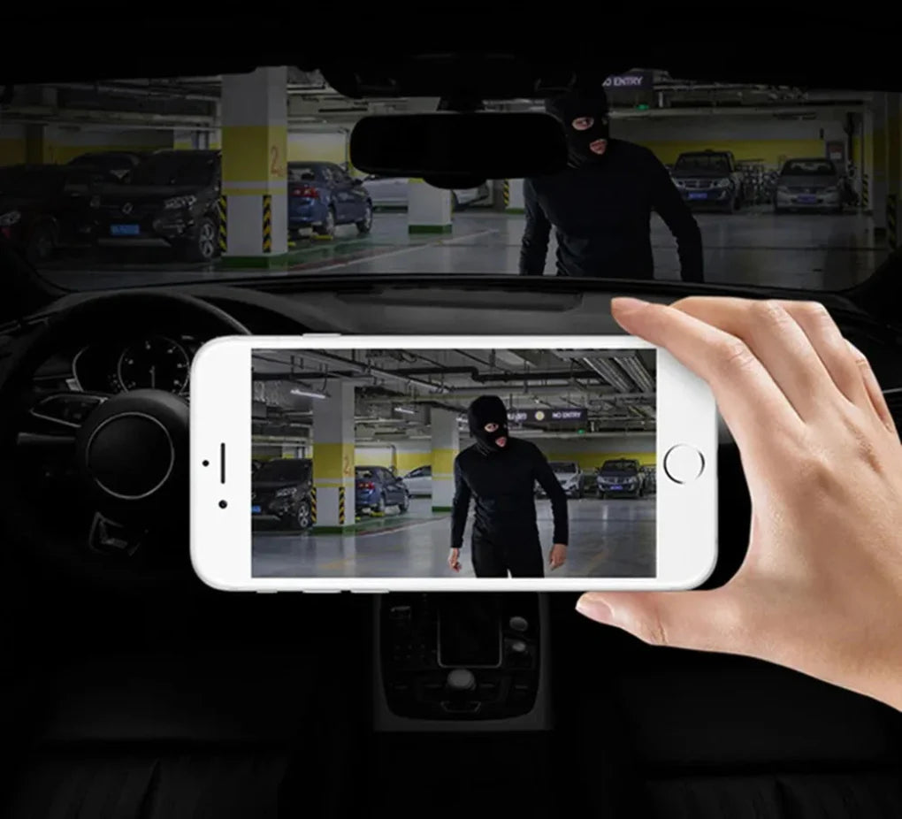 4K Wi-Fi dashbordkamera med GPS + dobbeltkamera