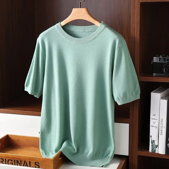Herr-T-shirt med rund hals – Elevated Basics för vardagsbruk