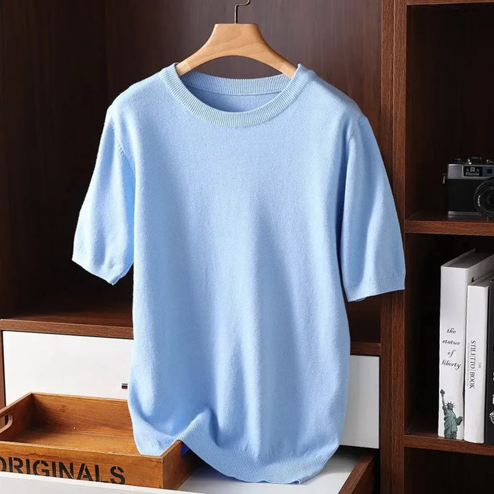 Herr-T-shirt med rund hals – Elevated Basics för vardagsbruk