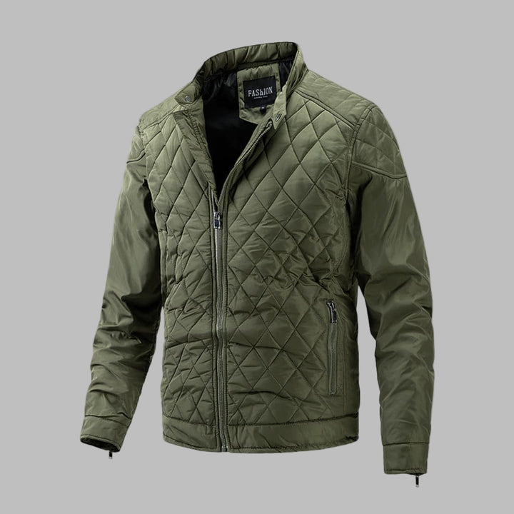 Elegant quiltet overgangsjakke for menn