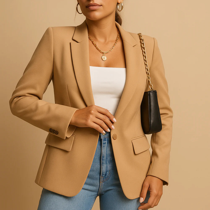 Elegant figurnära kavaj för kvinnor