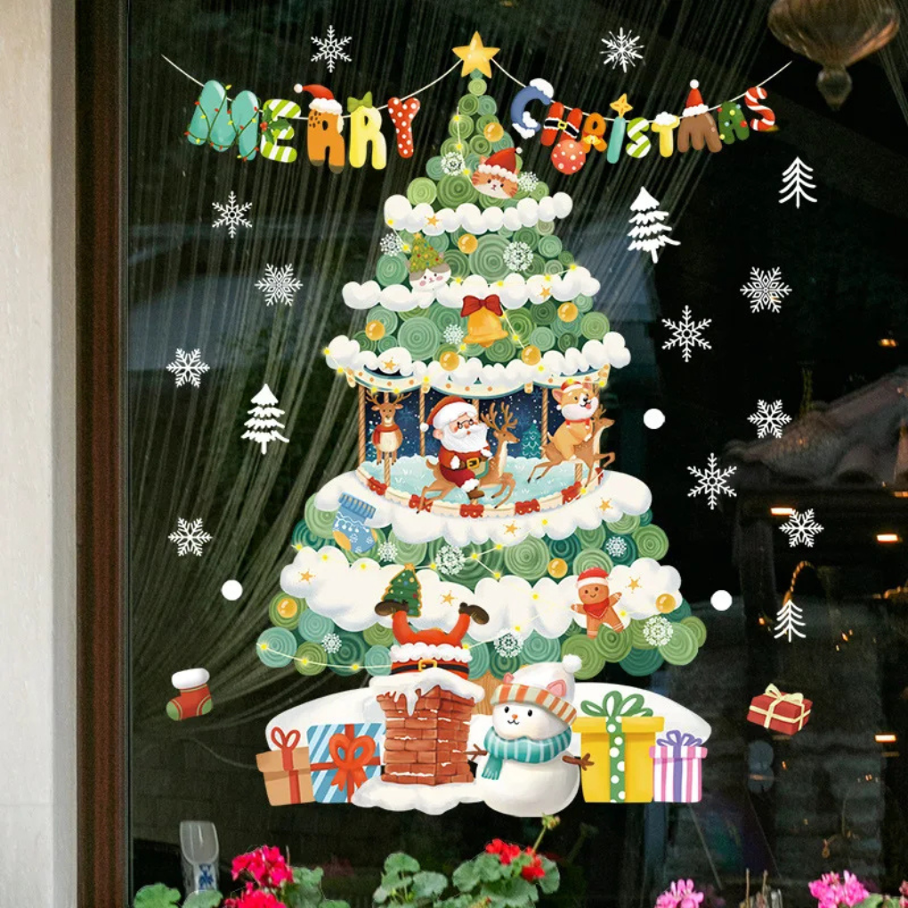 Fönsterklistermärken – Julutgåva