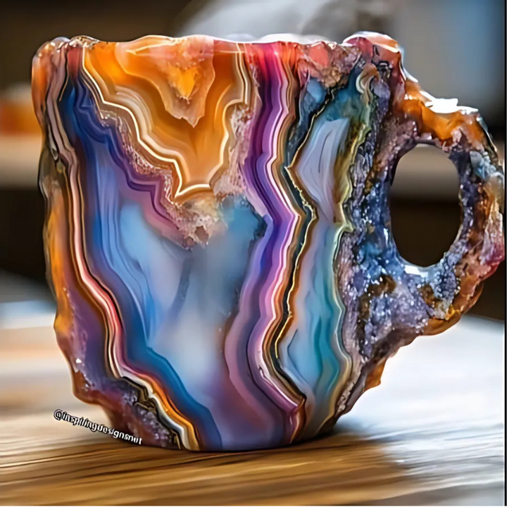 Kaffekrus af mineralkrystal