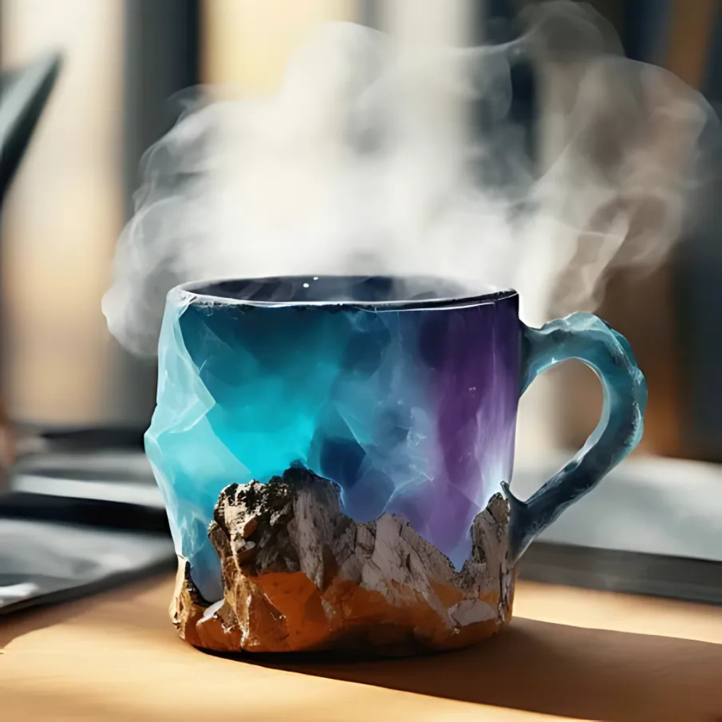 Kaffekrus af mineralkrystal