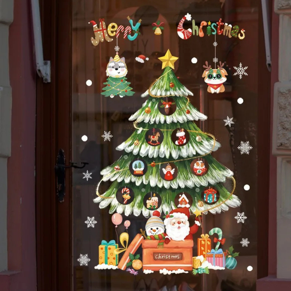 Fönsterklistermärken – Julutgåva