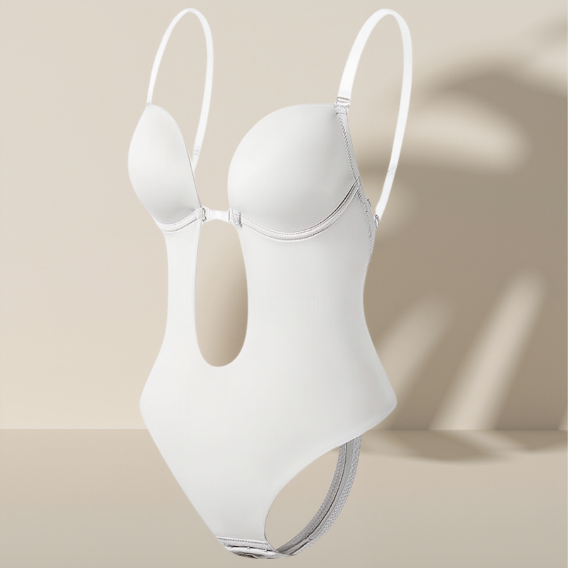Formande bodyshaper med djup V-ringning och öppen rygg