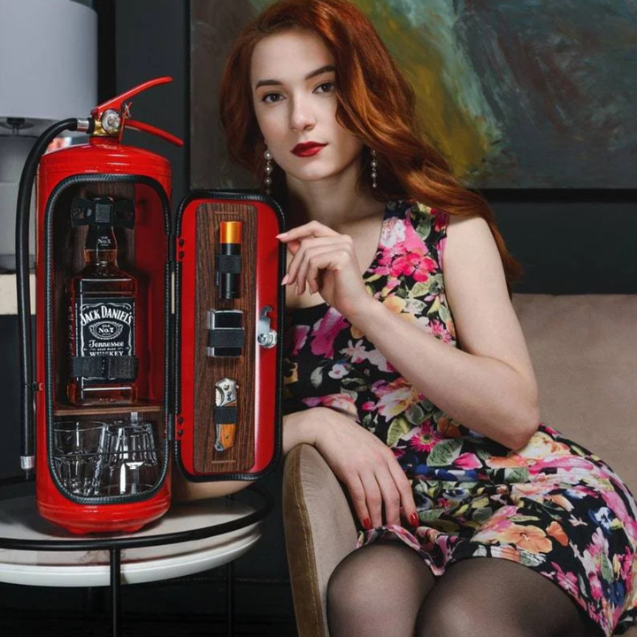 Dold brandslukker i minibar