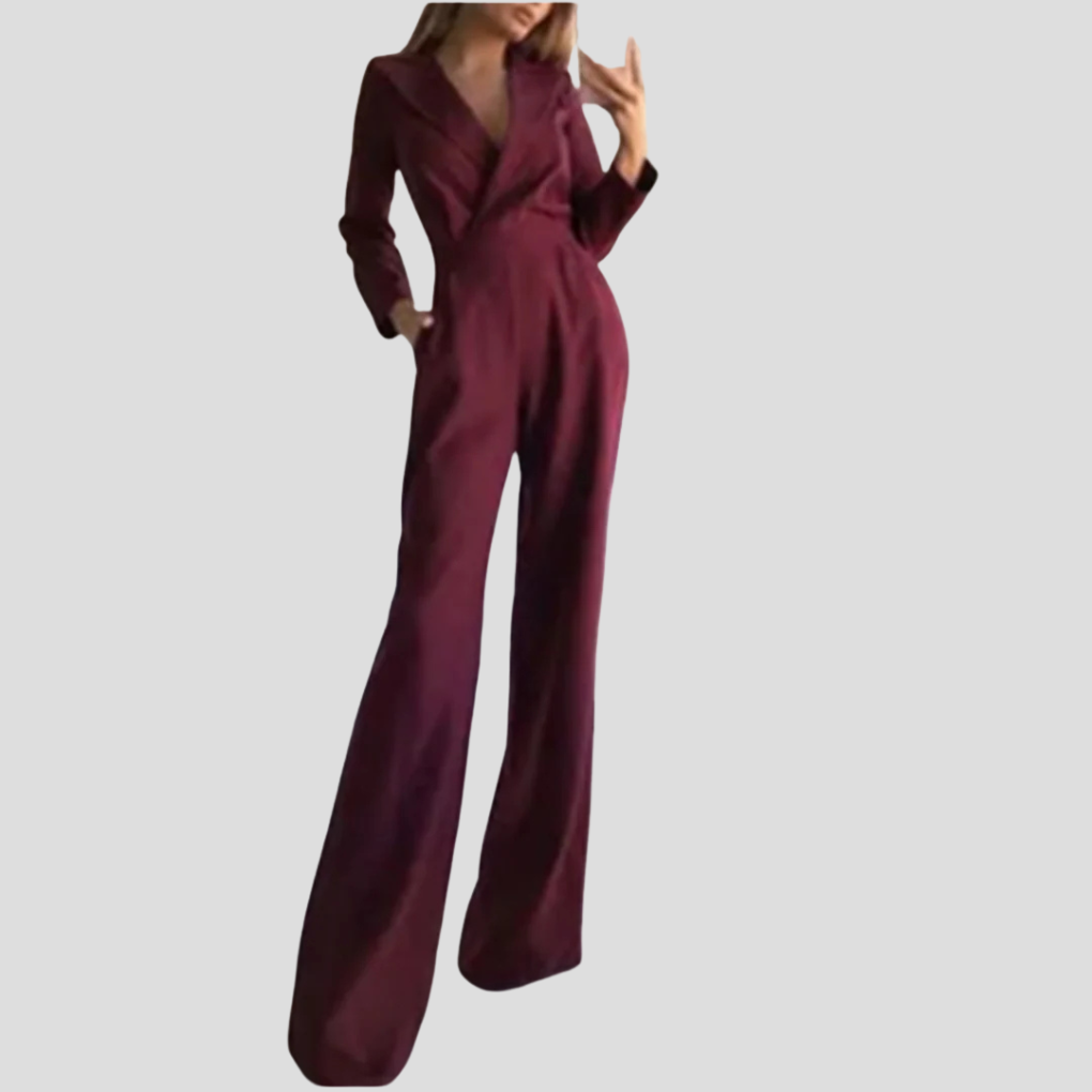 Breda damjumpsuit med skulderbånd – Pen silhuett