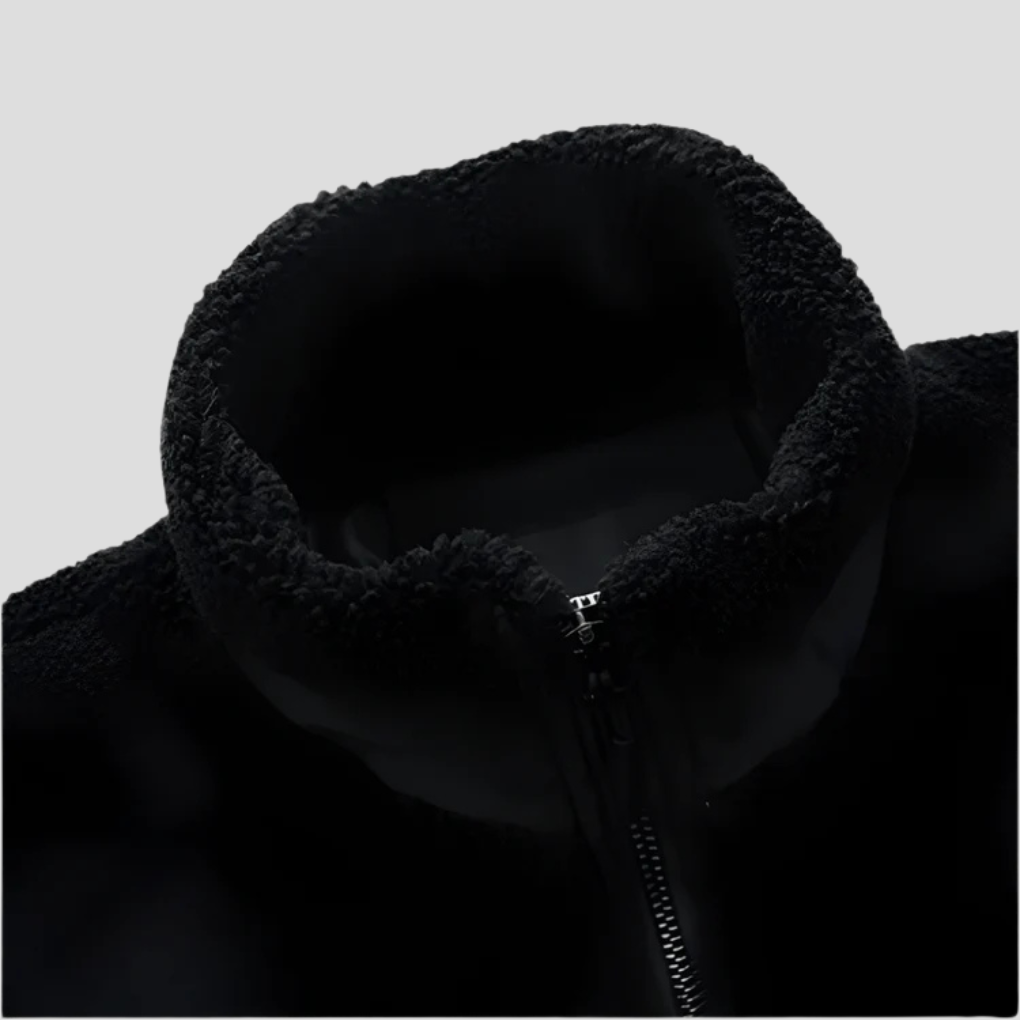 Herrejakke for utendørsbruk i fleece