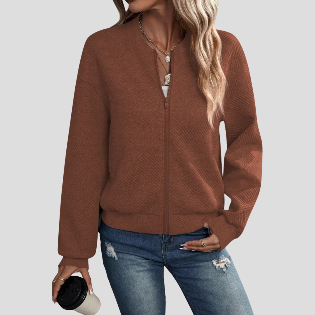 Långärmad kofta för kvinnor