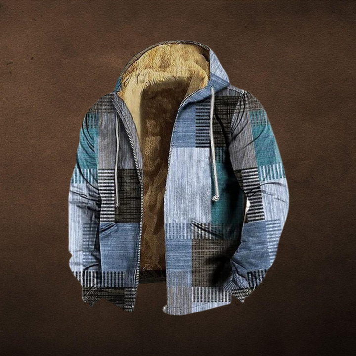 Edsel - Den nya vintage patchwork fleece tracksuit coat