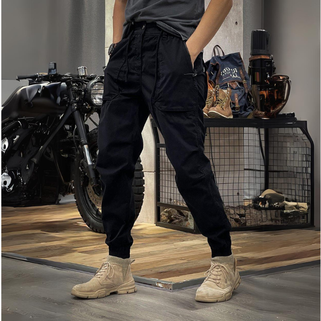 Stretchy cargobukser til mænd