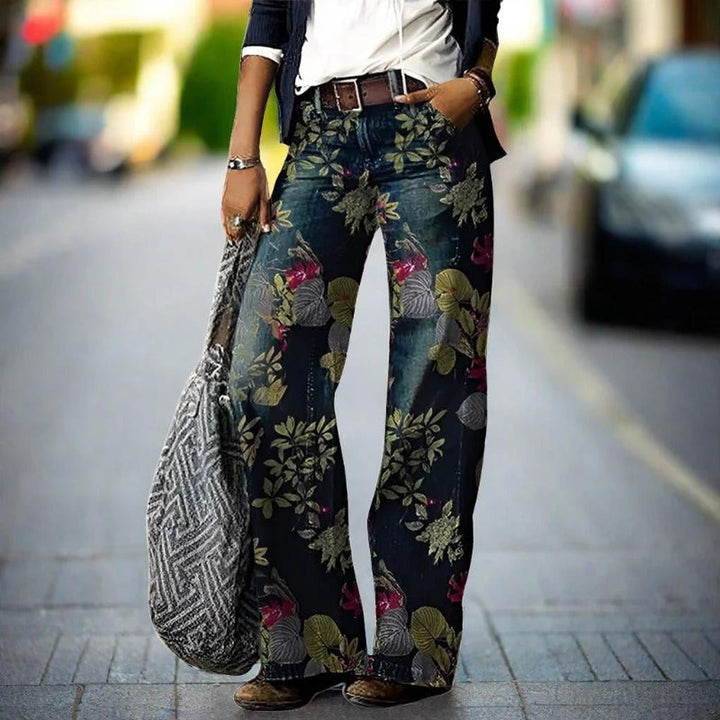 Alistra Jeans Dame – Blomstret Mønster