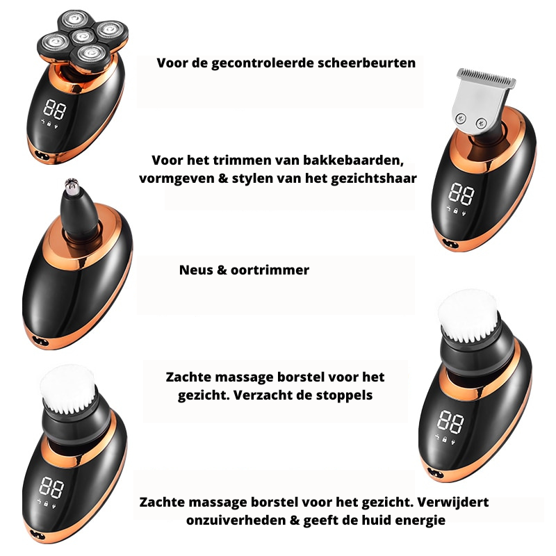 Trådløs og Vandtæt Trimmer til Alsidig Pleje