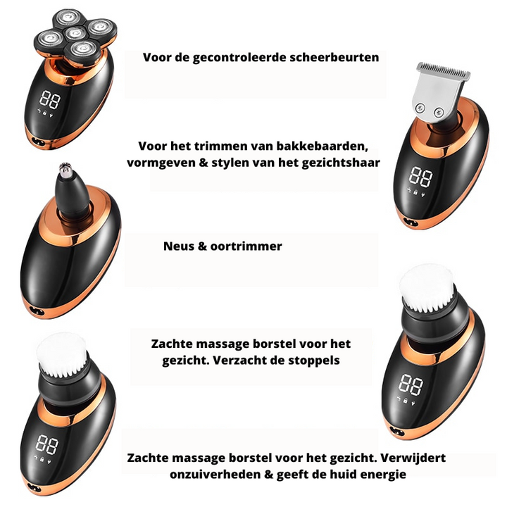 Trådløs og Vandtæt Trimmer til Alsidig Pleje