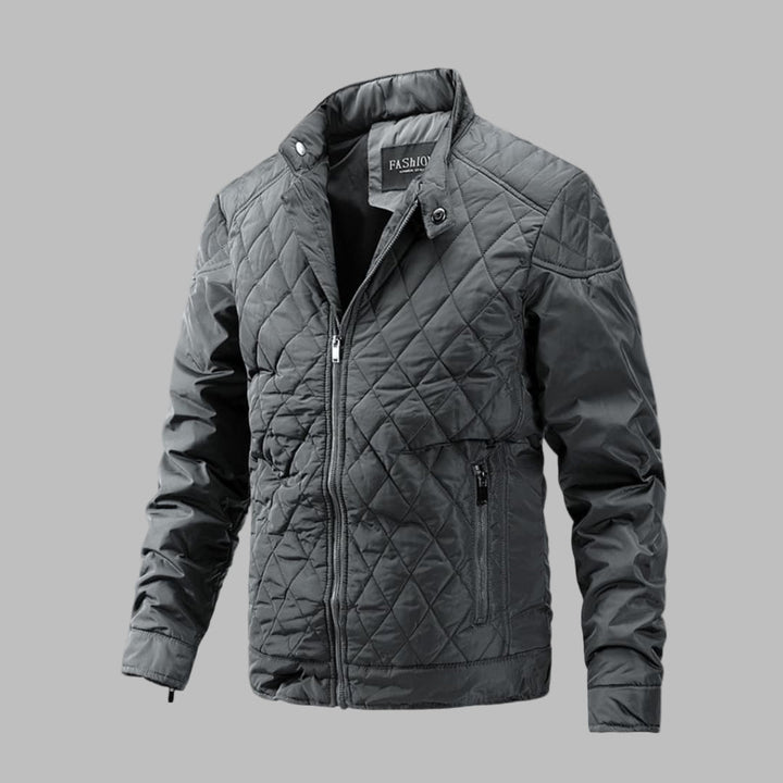 Elegant quiltet overgangsjakke for menn