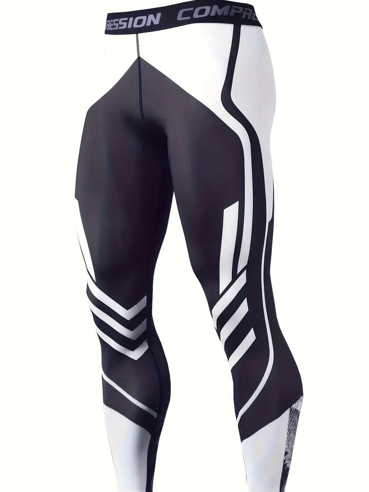 Långa sportleggingsbyxor för män