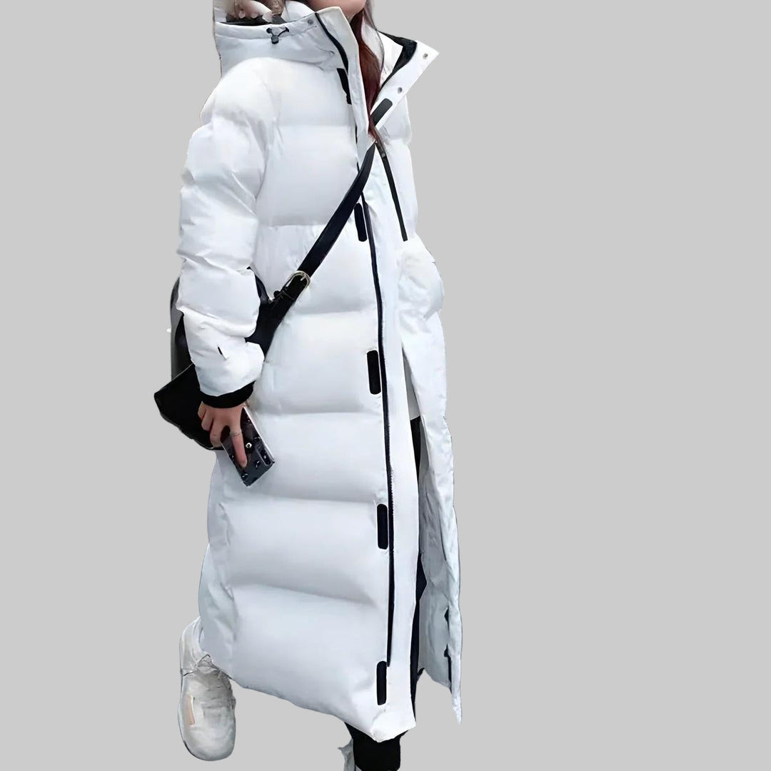 Lang vanntett og vindtett parkas for kvinner