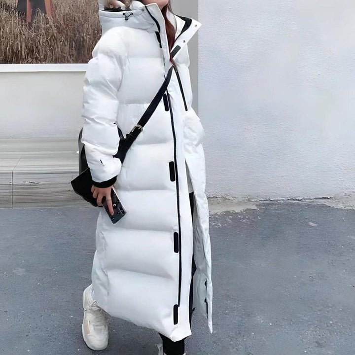 Lang vinterparkas for kvinner