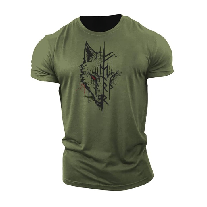 Herr-T-shirt med korta ärmar i mjukt tyg