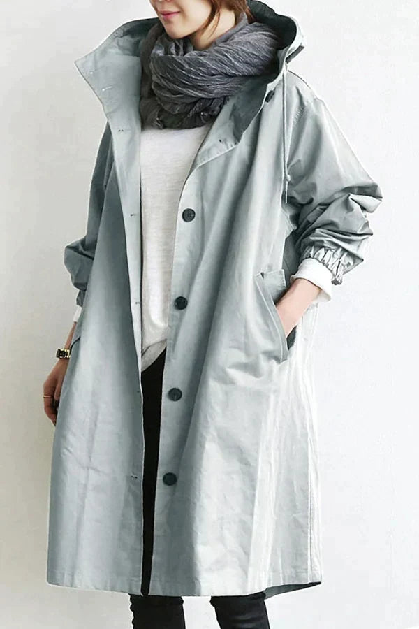 Maris Vandtæt Oversized Halvlængde Trenchcoat