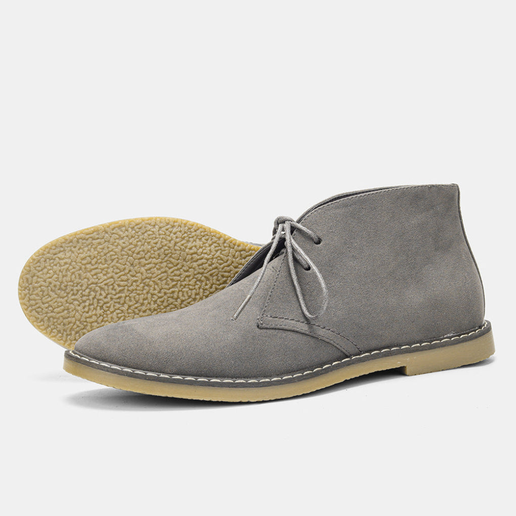Klassiska desert boots för herr i vintagestil