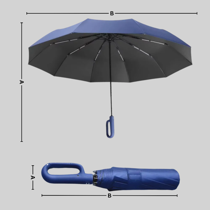 Paraply med autolås – pålitlig design med vädersäkra funktioner