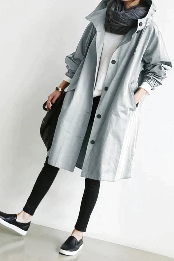 Maris Vandtæt Oversized Halvlængde Trenchcoat