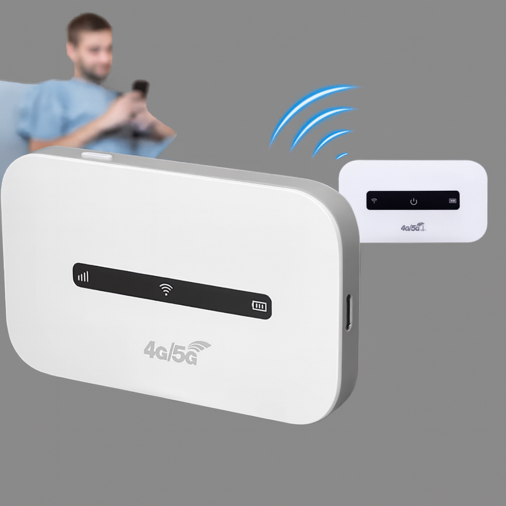 Bærbar Wi-Fi-router – internetadgang når du er på farten