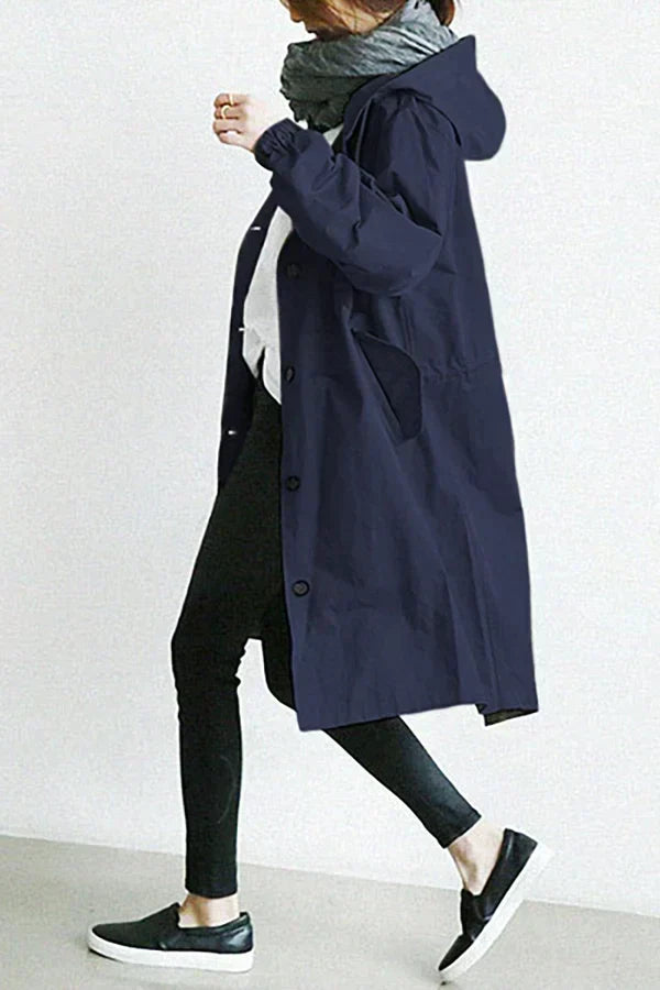 Maris Vandtæt Oversized Halvlængde Trenchcoat