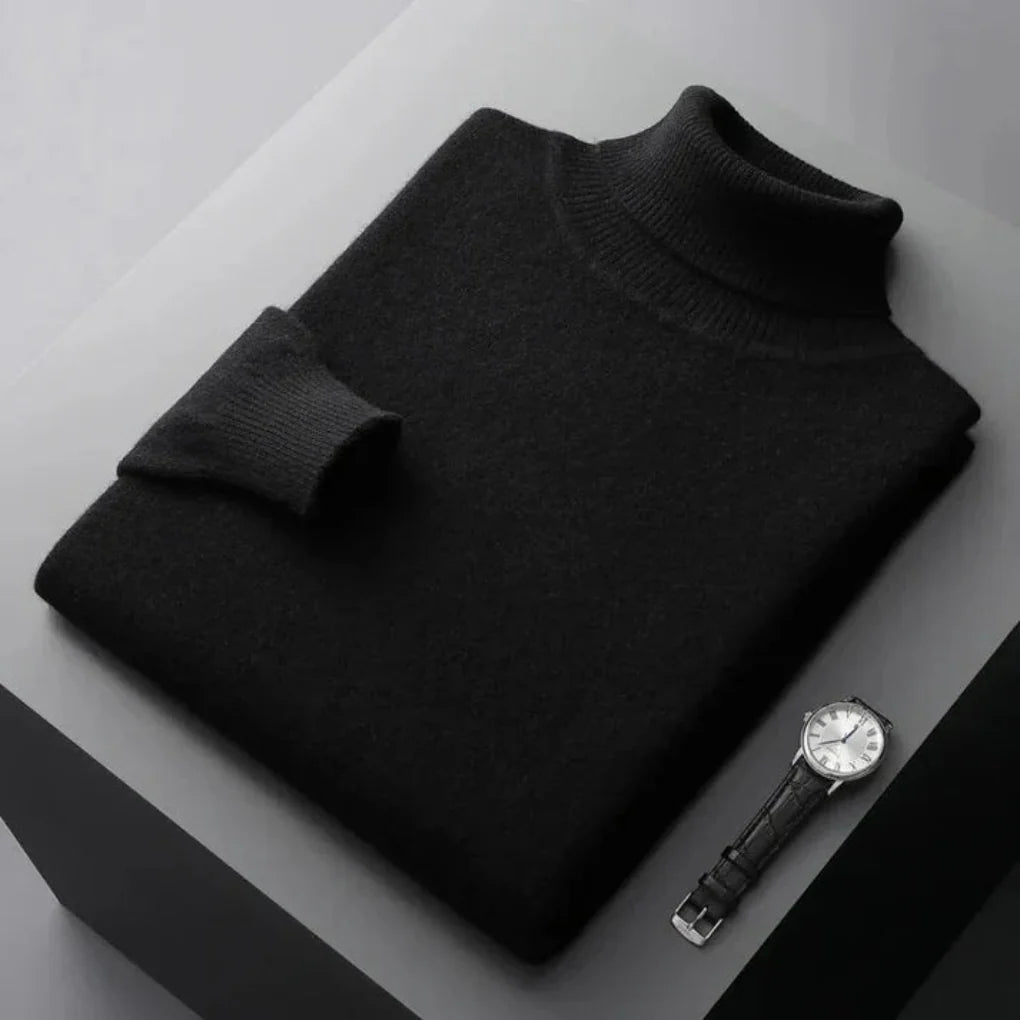 Herrtröja med polotröja – Elegant lager-på-lager-modell med raffinerad look