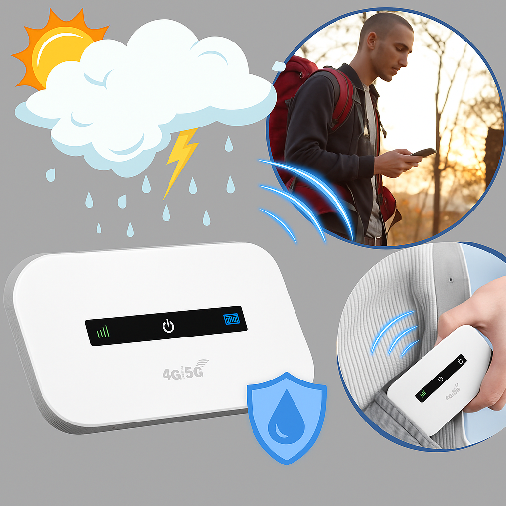 Bærbar Wi-Fi-router – internetadgang når du er på farten