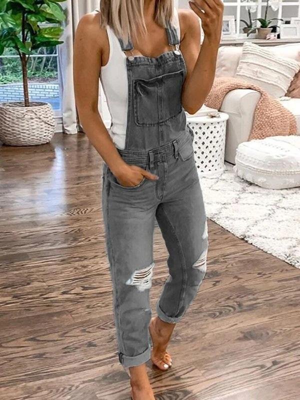 UrbanChic - Denim Jumpsuit till Dam
