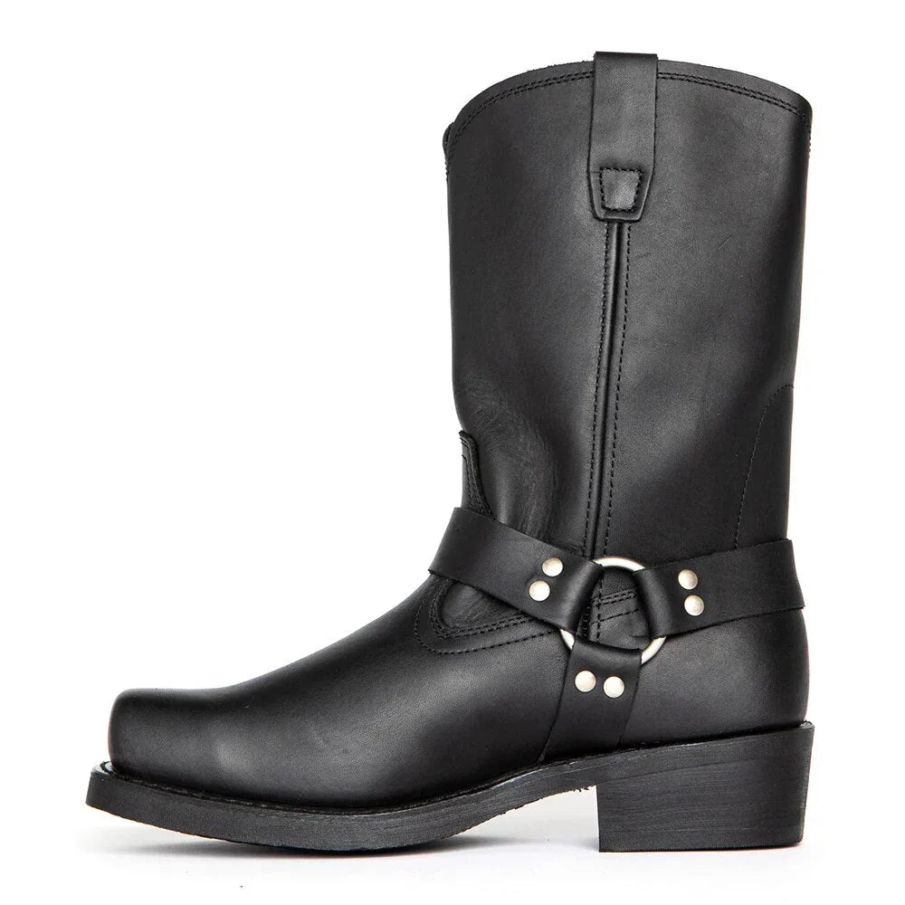 Vattentäta cowboyboots för män med klassisk westernstil