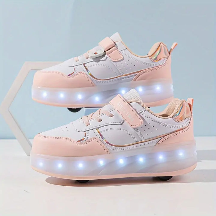 GlowSkate – Lysende strikkede struktursko til aktive børn