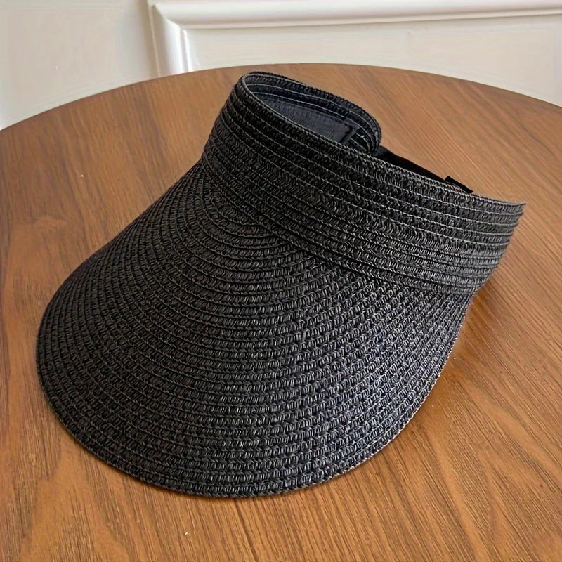 Vikbar solskärm med bred brätte