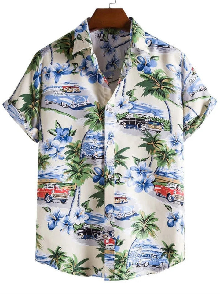 Tropisk 3D-blommig Hawaii-skjorta – Stil och Komfort i Ett