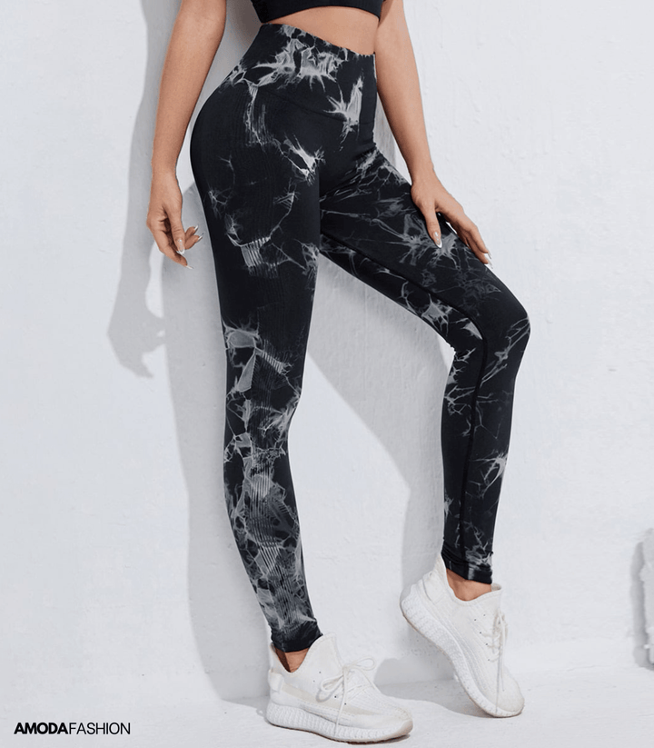 Yogaleggings med designtryck