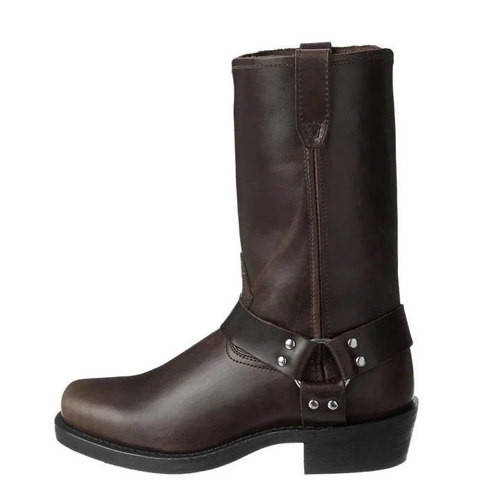 Vattentäta cowboyboots för män med klassisk westernstil
