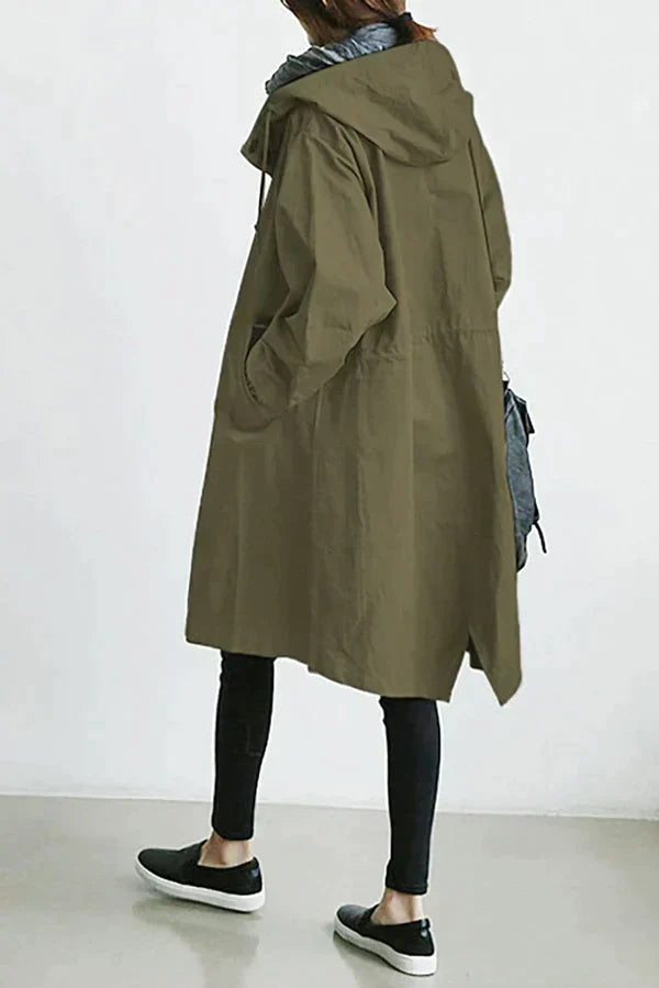 Maris Vandtæt Oversized Halvlængde Trenchcoat