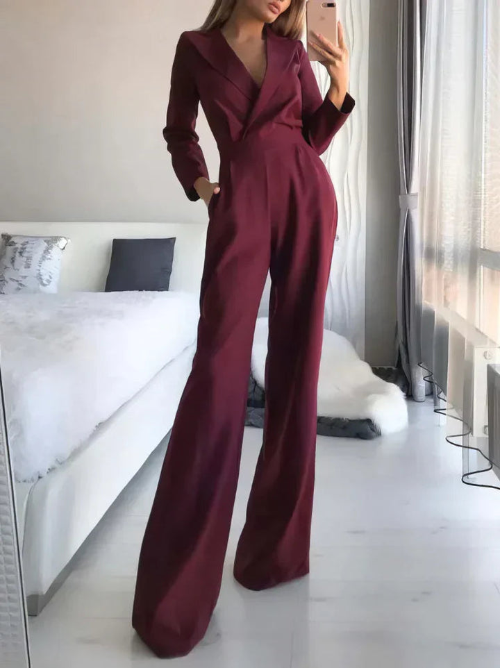 Elegant langærmet jumpsuit til et sofistikeret look