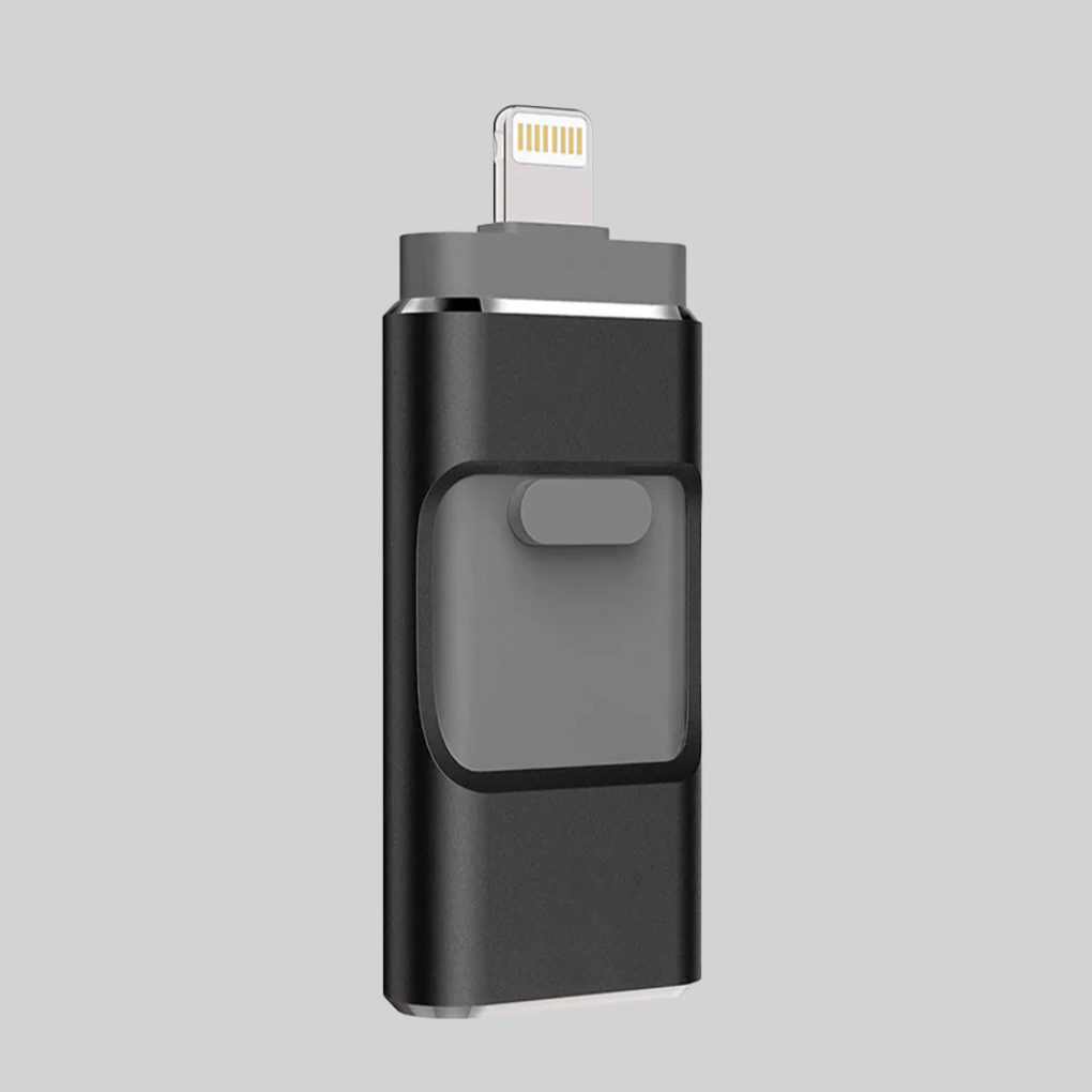 4-i-1 USB-minne – lagringsløsning med flere kontakter