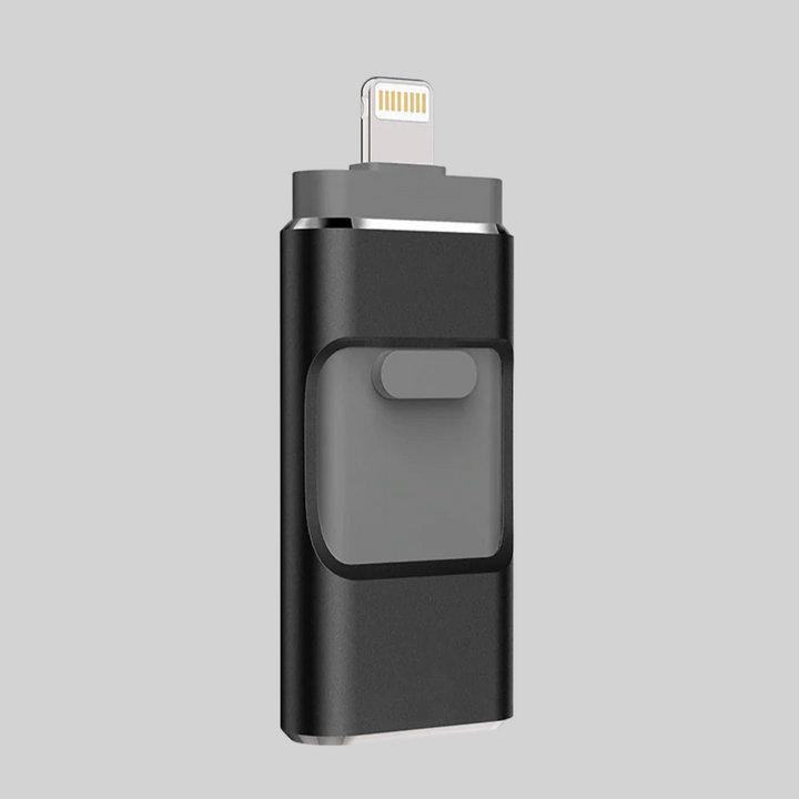 4-i-1 USB-minne – lagringsløsning med flere kontakter