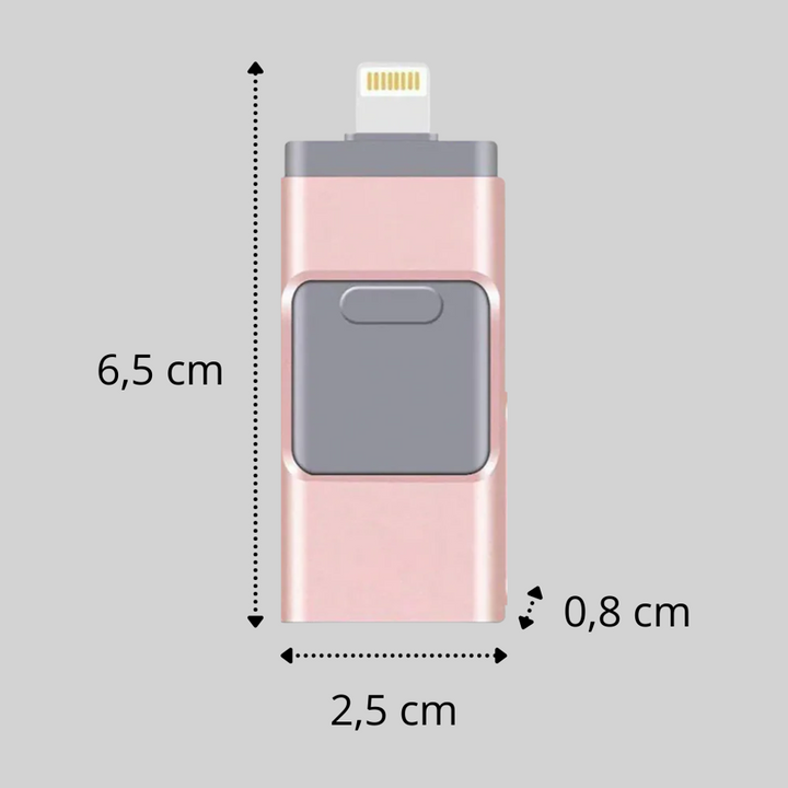 4-i-1 USB-minne – lagringsløsning med flere kontakter