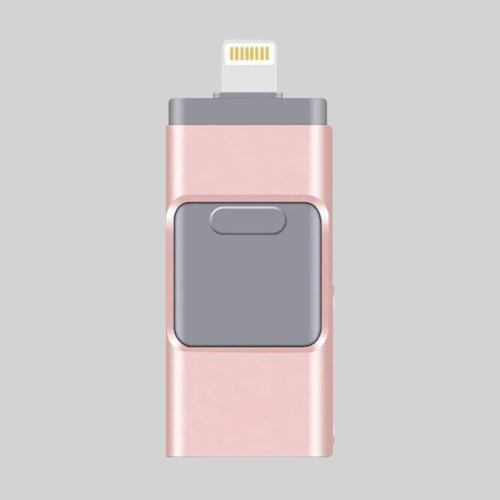 4-i-1 USB-minne – lagringsløsning med flere kontakter