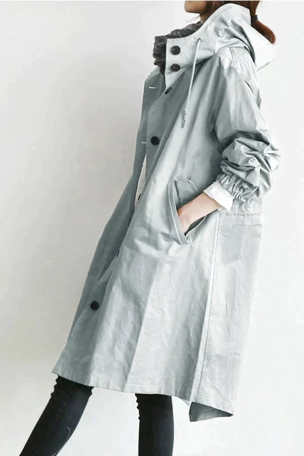 Maris Vandtæt Oversized Halvlængde Trenchcoat