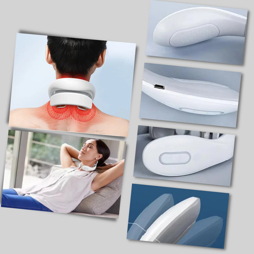 Fyra huvuden nack- och axelmassageapparat