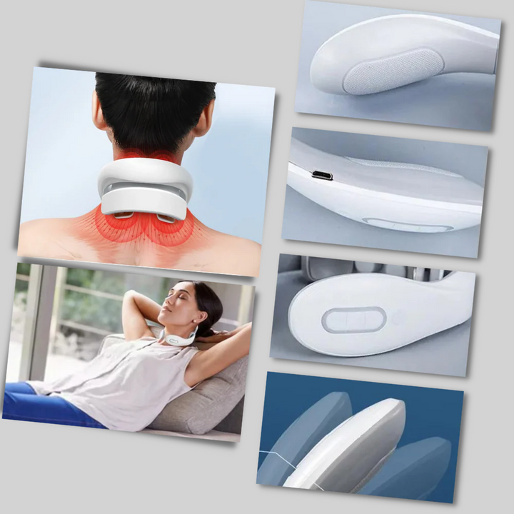 Fyra huvuden nack- och axelmassageapparat